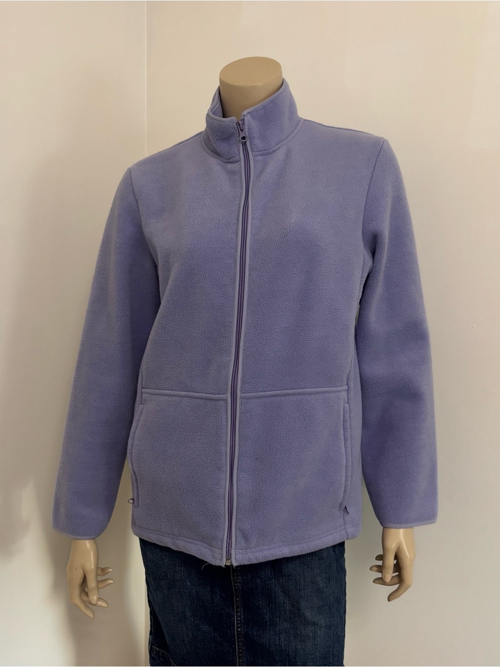 Reitmans Lavender Full-Zip Teddy Fleece Jacket